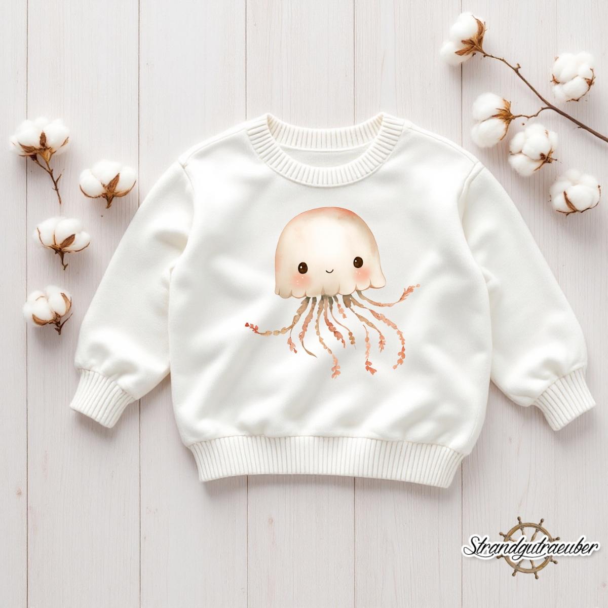 Buegelbild Boho-Qualle Buegelbild Boho-Qualle